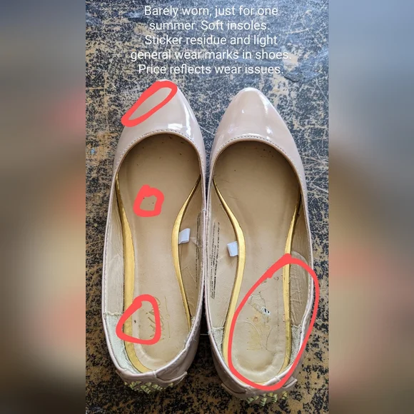 Mossimo Brand size 8.5, ladies flats, GUC - Picture 3 of 6